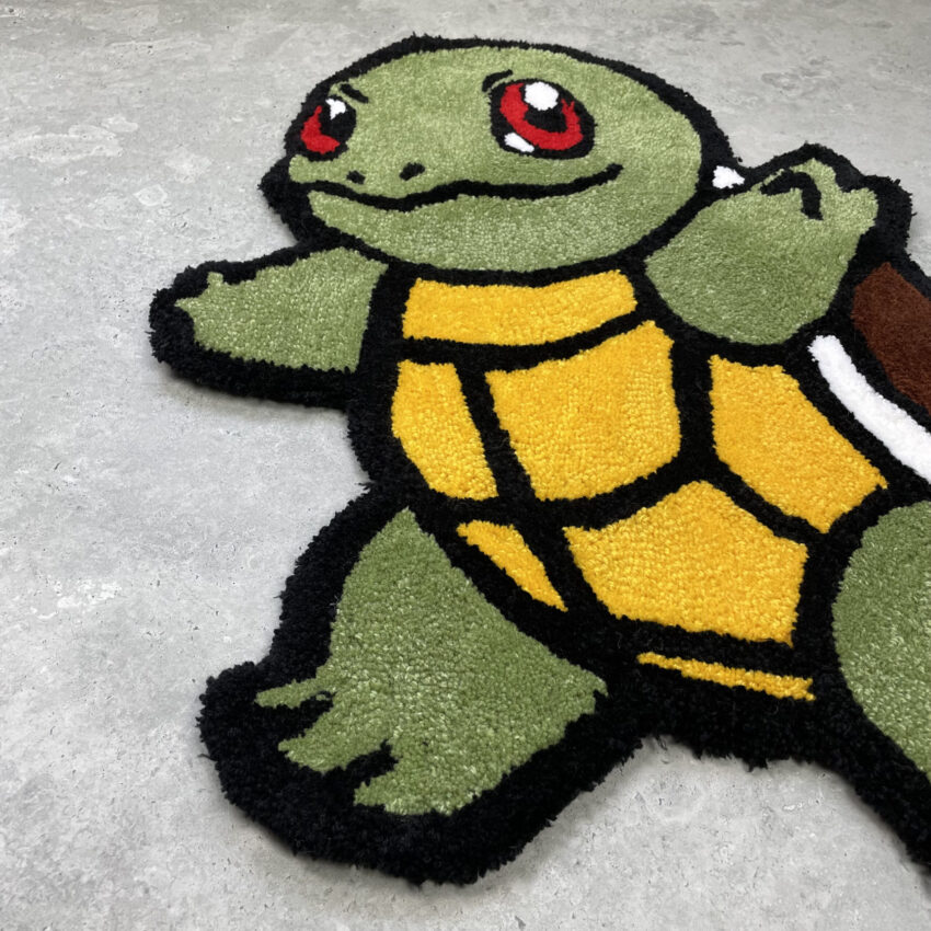 Ręcznie tworzony dywan - Pokemon Squirtle